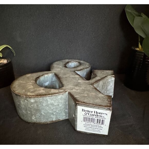 Galvanized Metal Ampersand Tabletop Decor By Better Homes & Gardens - Rustic Far - Picture 4 of 6